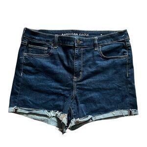 American Eagle Hi-Rise Shortie Denim Shorts